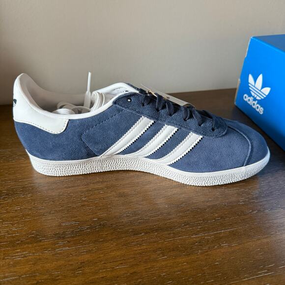Adidas Unisex Navy Blue Gazelle Suede Sneakers- Size M6.5/W7.5 (Fits Like 8.5) - Picture 5 of 12